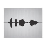 Happy Birthday Waveform Postcard 4