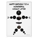 Happy Birthday Weight Lifter Greeting Card