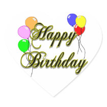Happy Birthday with Balloons 2 Stickers