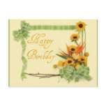 Happy Birthday with Ribbons postcards