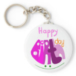 Happy Birthday with smile keychain