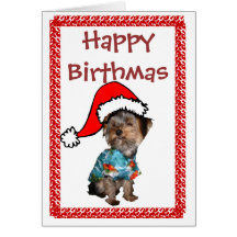 Happy Birthmas Greeting Card