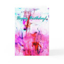 Happy Bithday frosting art card