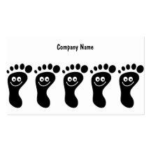 Happy Black Feet, Company Name Business Cards