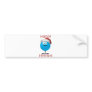 Happy blue ornament wishing a merry christmas bumper stickers