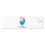 Happy blue ornament wishing you a merry christmas bumper sticker
