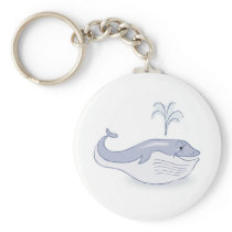 happy blue whale key chains