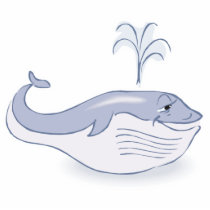 happy blue whale cut outs