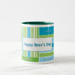 Happy Boss's Day Stripes Mug
