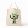 Happy Bot - Grocery Tote Canvas Bags