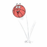 happy bouncing basketball photo sculptures