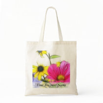 Happy Bouquet of Flowers Tote Bag