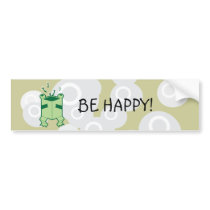 Happy box frog bumper stickers