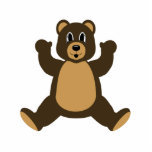 Happy Brown Bear photo sculptures