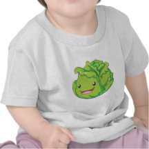 Happy Cabbage Vegetable Smiling Tee Shirts