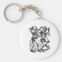 "Happy Calaveras" Mexico's Day of the Dead Key Chain