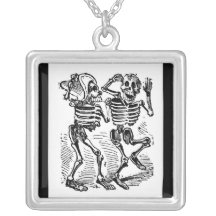 "Happy Calaveras" Mexico's Day of the Dead Necklace
