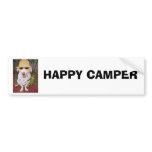 HAPPY CAMPER bumper stickers