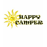 Happy Camper Sunshine Ladies Petite T-shirt