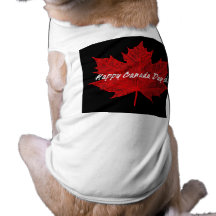 Happy Canada Day eh!/Maple Leaf Doggie Tshirt