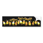 Happy Candy Corn Halloween Bumper Sticker bumper stickers