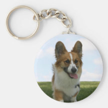 Happy Cardigan Welsh Corgi Keychains