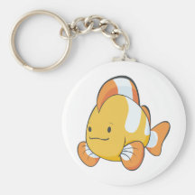 Happy Cartoon Clownfish Keychain