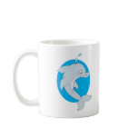 happy cartoon dolphin mugs