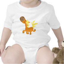 Happy Cartoon Pony Baby apparel T-shirts