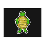 happy cartoon turtle postcards