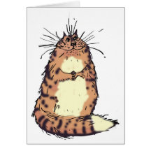 Happy cat card