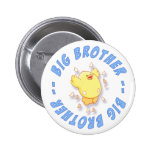 Happy Chick Big Brother Pinback Button