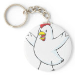 Happy Chicken Hen Cartoon Key Chain