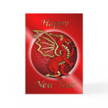 Happy Chinese New Year of the dragon Vietnam tet Greeting Card