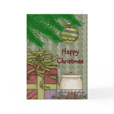 Happy Christmas Blank Greeting Card by RanchLady