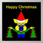 Happy Christmas - Christmas Pig posters