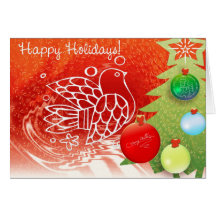 Happy Christmas Holidays Card