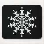 Happy Christmas - Ice Crystal - Snow Flake mousepads