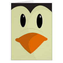 Happy Christmas Penguin card - Merry Xmas