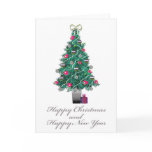 Happy Christmas Tree Card