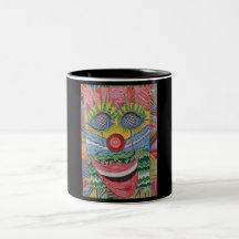 happy clown mug