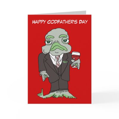 Happy Codfathers Day Greeting Card by zooogle