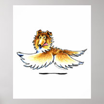 Happy Collie Print