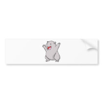 Happy Common Wombat Cartoon bumper stickers