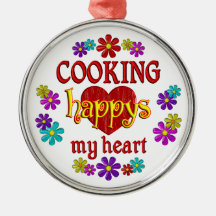 Happy Cooking Christmas Ornaments