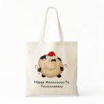 Happy Cow Christmas Shopping Bag