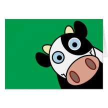 Happy Cow Greeting Card