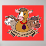 Happy Coworkers posters