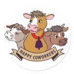 Happy Coworkers stickers