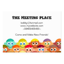 Happy Crowd, The Meeting Place Business Card Templates